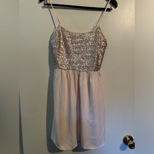 Forever 21, Gold, Size Small Mini Dress